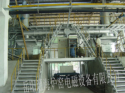 電磁攪拌圓形快速節能熔鋁爐